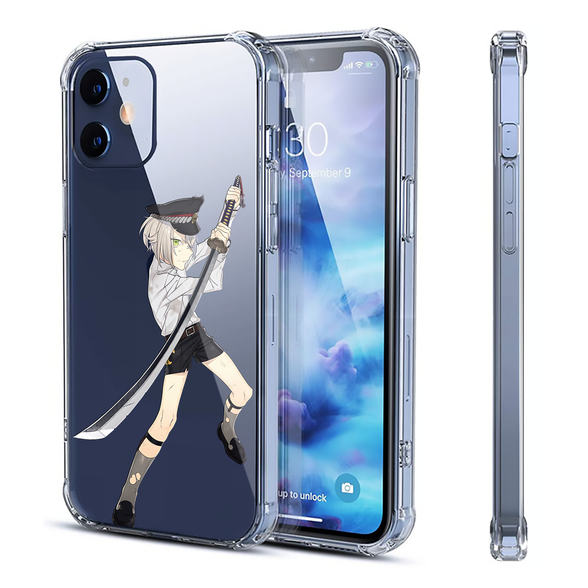 （画像用） 刀剣乱舞 Touken Ranbu 【iPhone 12シリーズ対応】透明スマホケース（クリアソフトケース）